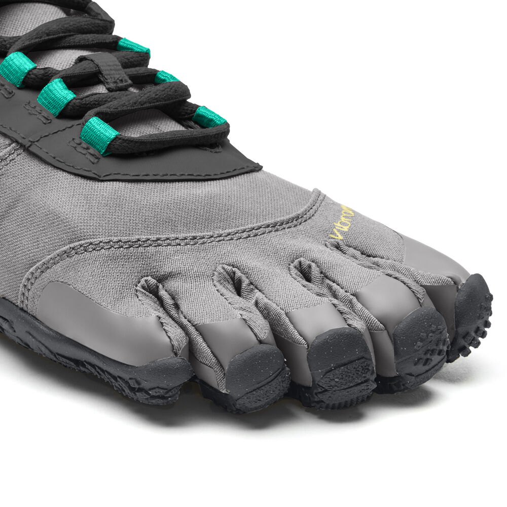 Vibram FiveFingers Dames V-Trek Insulated - Bergschoenen Zwart/Grijs/Groen - 169075KOP